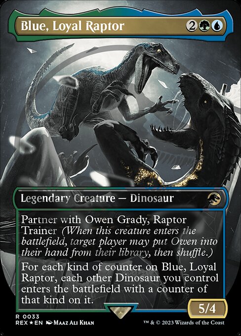 Magic the Gathering Card - Blue, Loyal Raptor - MTG Circle