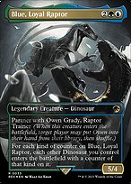 Magic the Gathering Card - Blue, Loyal Raptor - MTG Circle