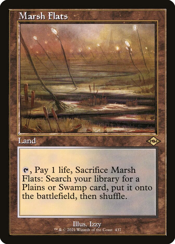 Magic the Gathering Card - Marsh Flats - MTG Circle