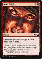 Magic the Gathering Card - Burn Bright - MTG Circle