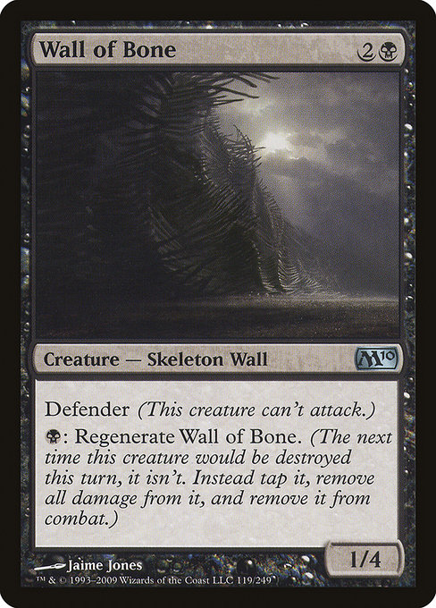 Magic the Gathering Card - Wall of Bone - MTG Circle