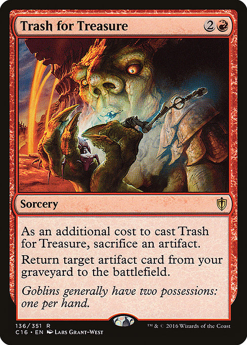 Magic the Gathering Card - Trash for Treasure - MTG Circle
