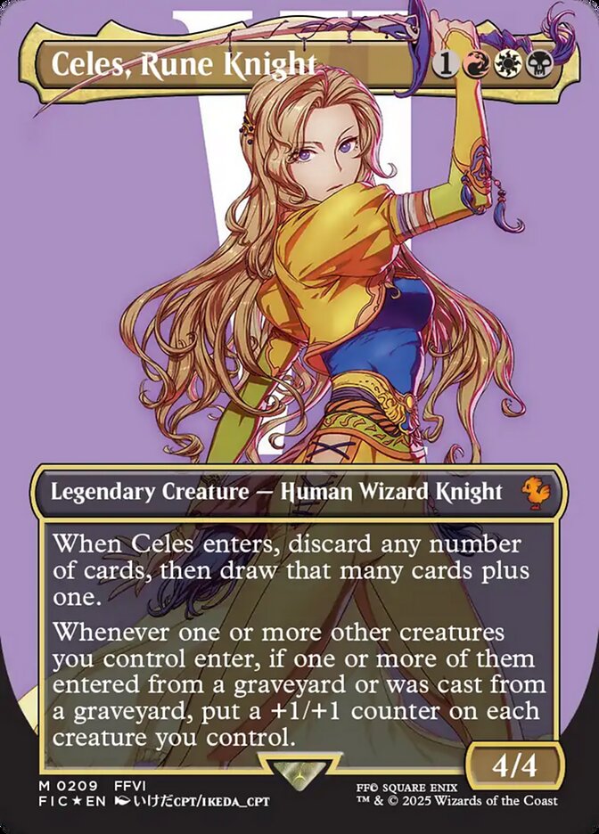 Magic the Gathering Card - Celes, Rune Knight - MTG Circle