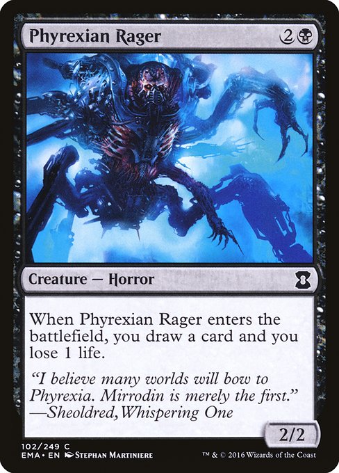 Magic the Gathering Card - Phyrexian Rager - MTG Circle