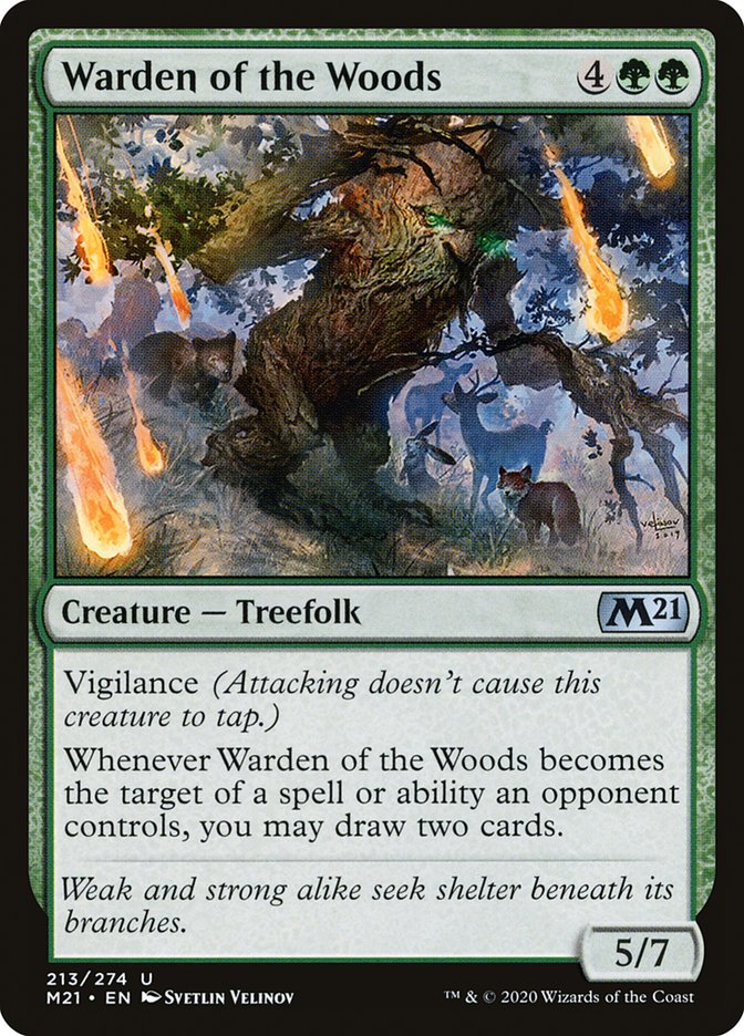 Magic the Gathering Card - Warden of the Woods - MTG Circle