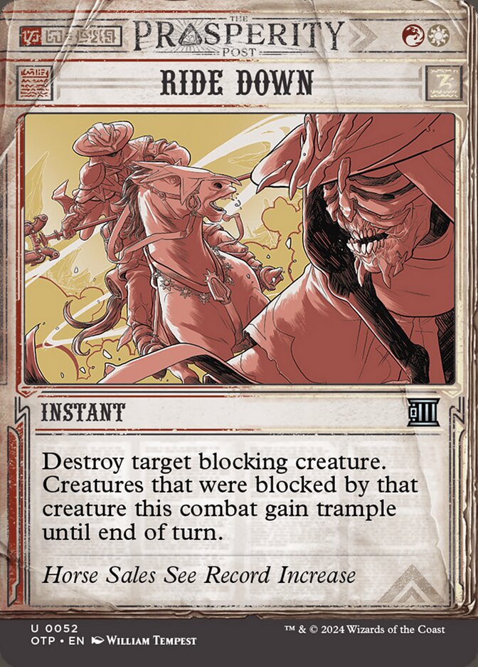 Magic the Gathering Card - Ride Down - MTG Circle