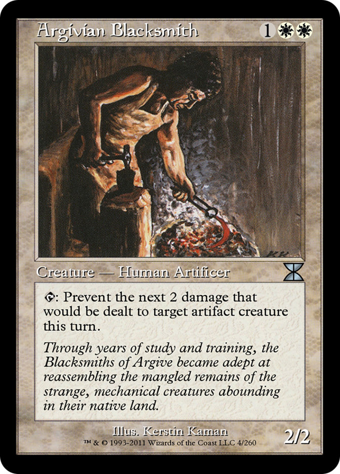 Magic the Gathering Card - Argivian Blacksmith - MTG Circle