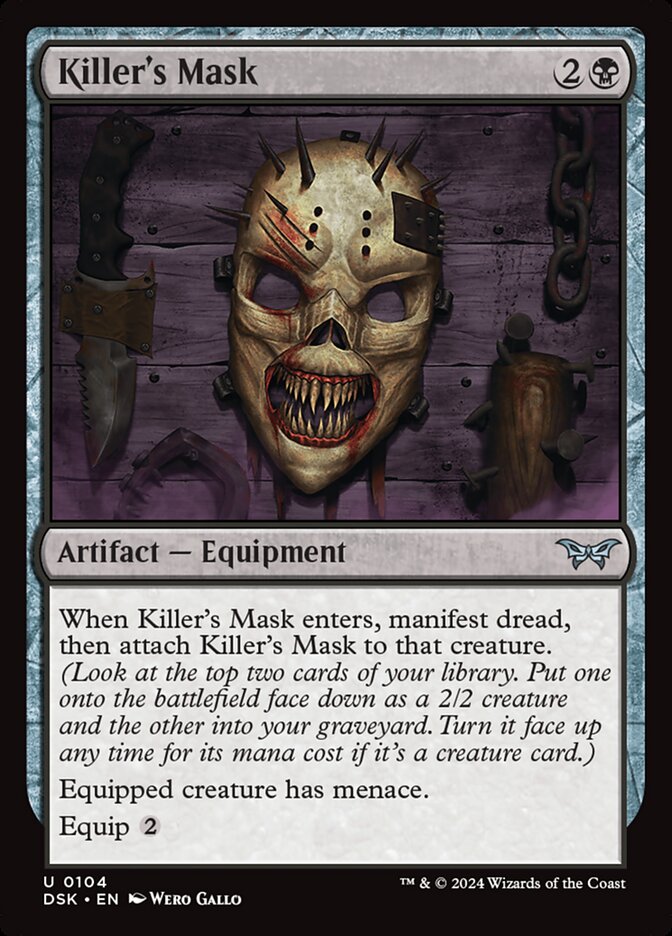 Magic the Gathering Card - Killer's Mask - MTG Circle