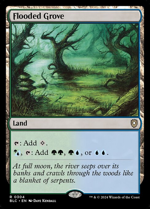 Magic the Gathering Card - Flooded Grove - MTG Circle