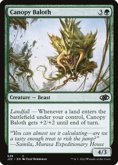 Magic the Gathering Card - Canopy Baloth - MTG Circle