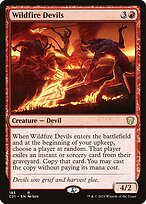 Magic the Gathering Card - Wildfire Devils - MTG Circle
