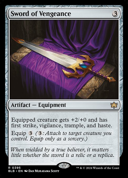 Magic the Gathering Card - Sword of Vengeance - MTG Circle