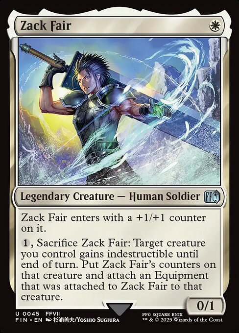 Magic the Gathering Card - Zack Fair - MTG Circle