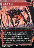 Magic the Gathering Card - Unholy Heat - MTG Circle