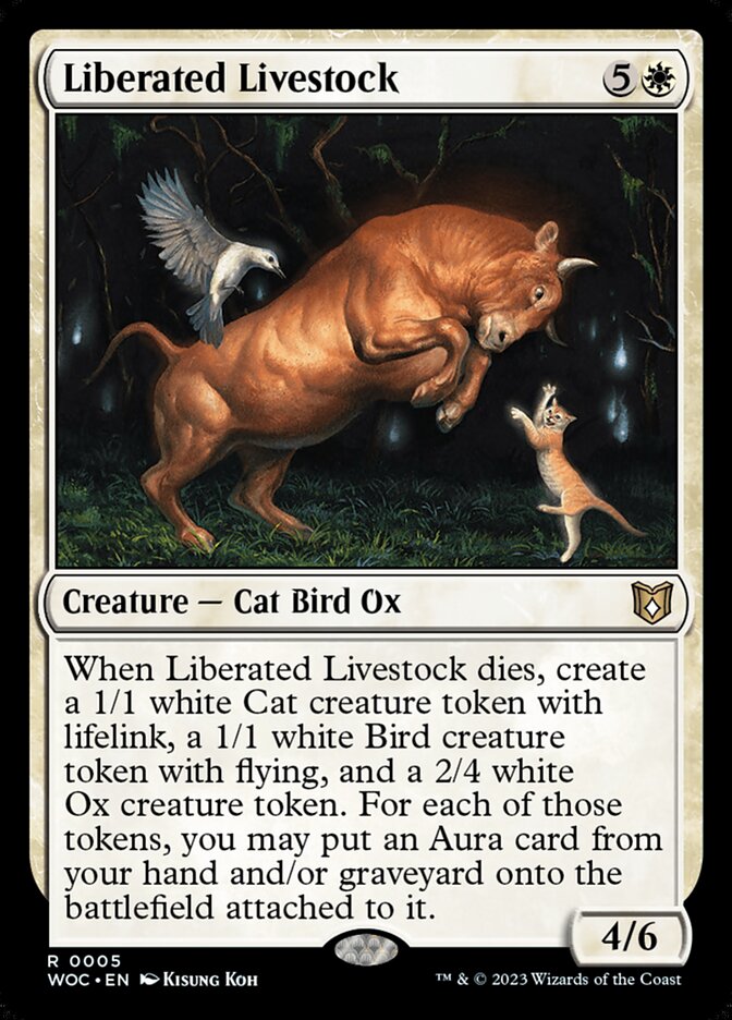 Magic the Gathering Card - Liberated Livestock - MTG Circle