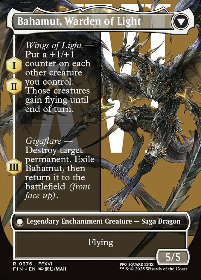 Magic the Gathering Card - Bahamut, Warden of Light - MTG Circle