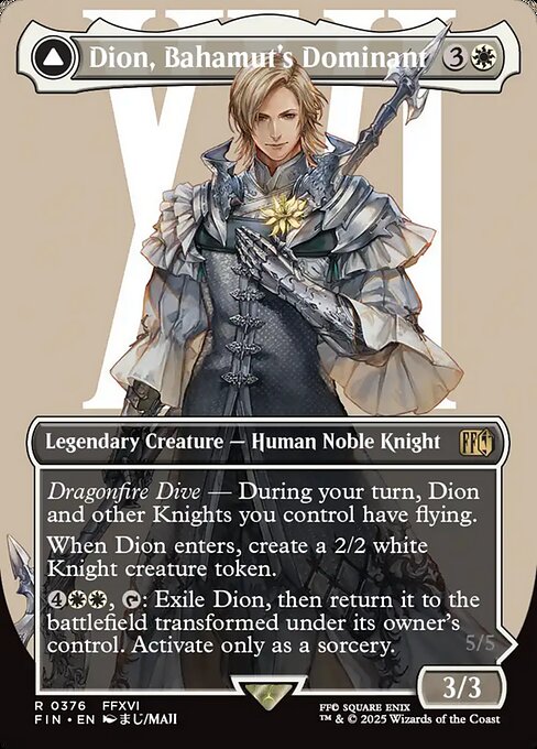 Magic the Gathering Card - Dion, Bahamut's Dominant - MTG Circle