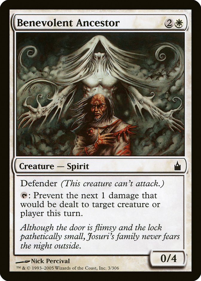Magic the Gathering Card - Benevolent Ancestor - MTG Circle