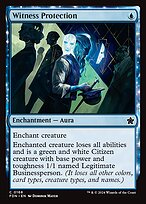 Magic the Gathering Card - Witness Protection - MTG Circle