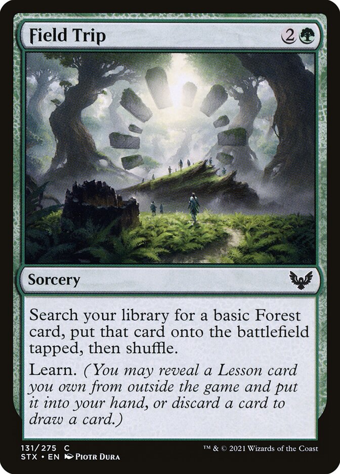 Magic the Gathering Card - Field Trip - MTG Circle