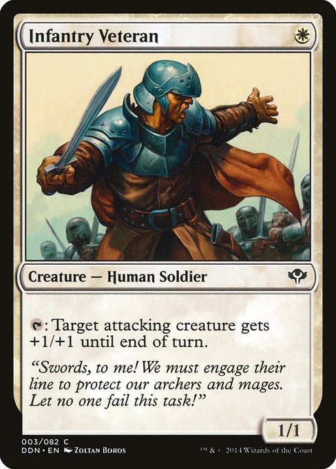 Magic the Gathering Card - Infantry Veteran - MTG Circle