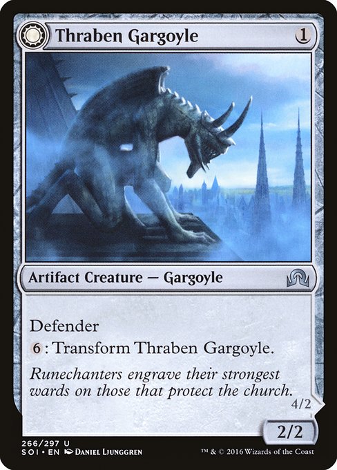 Magic the Gathering Card - Thraben Gargoyle - MTG Circle