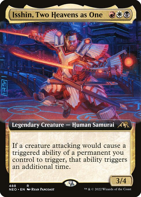 Magic the Gathering Card - Isshin, Two Heavens as One - MTG Circle