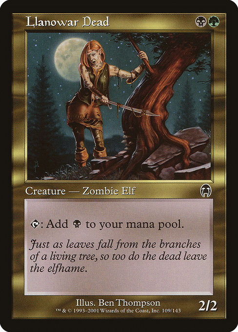 Magic the Gathering Card - Llanowar Dead - MTG Circle