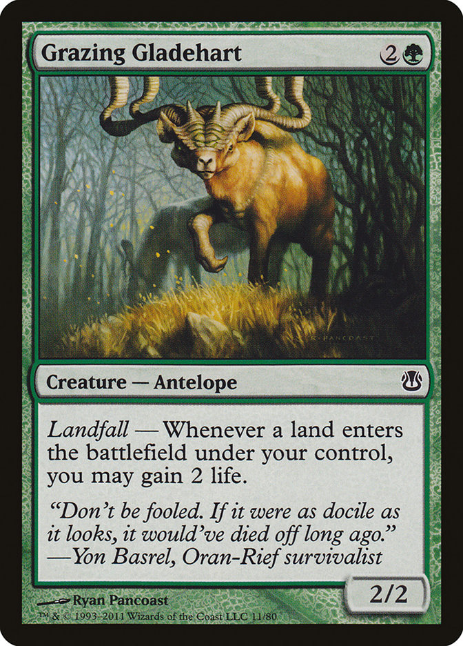 Magic the Gathering Card - Grazing Gladehart - MTG Circle