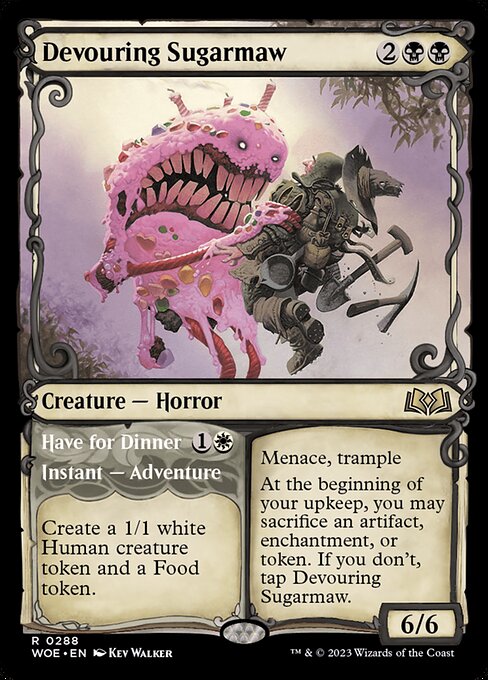 Magic the Gathering Card - Devouring Sugarmaw // Have for Dinner - MTG Circle