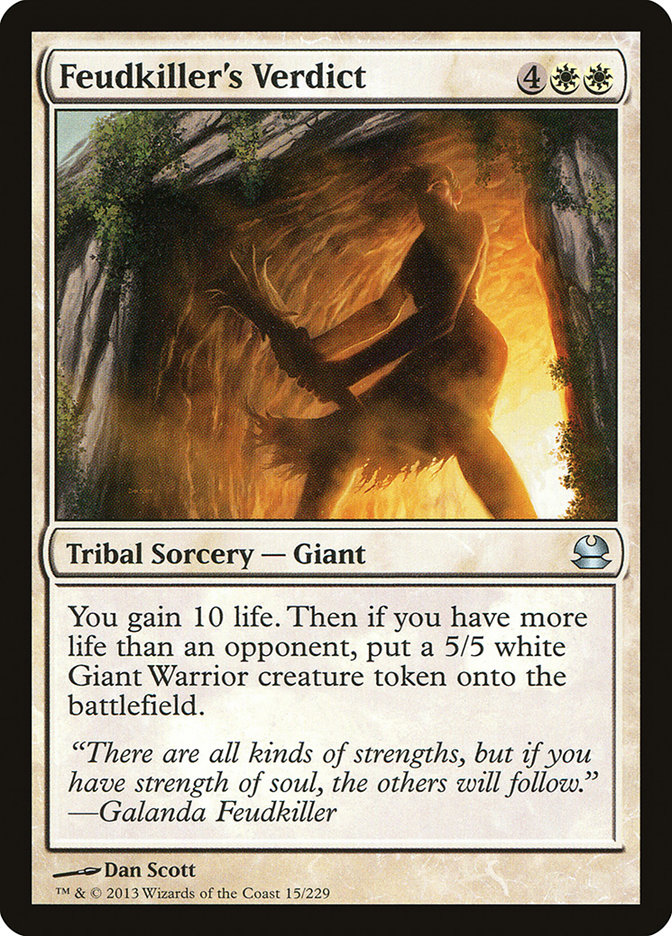 Magic the Gathering Card - Feudkiller's Verdict - MTG Circle