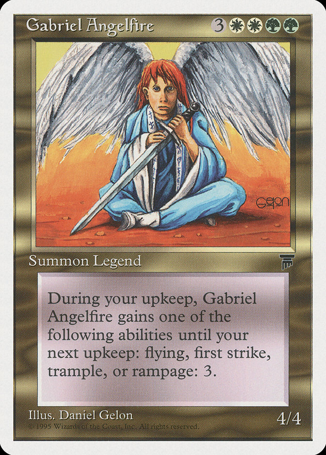 Magic the Gathering Card - Gabriel Angelfire - MTG Circle