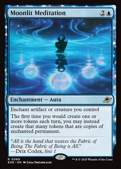 Magic the Gathering Card - Moonlit Meditation - MTG Circle