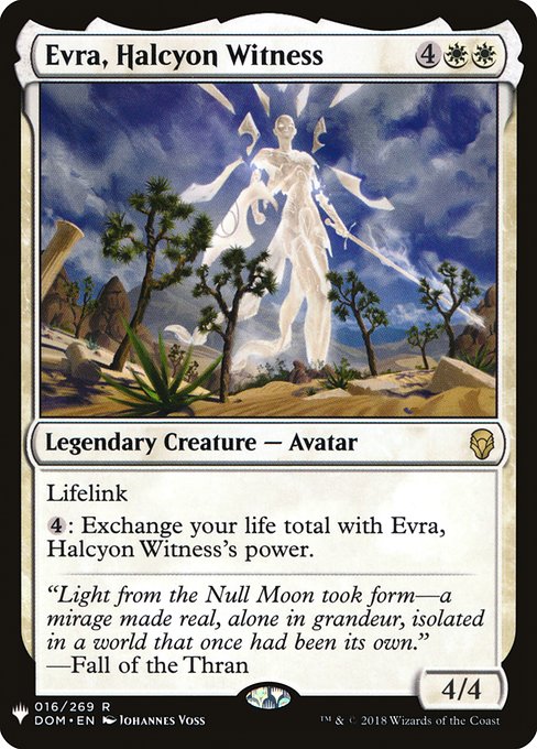 Magic the Gathering Card - Evra, Halcyon Witness - MTG Circle