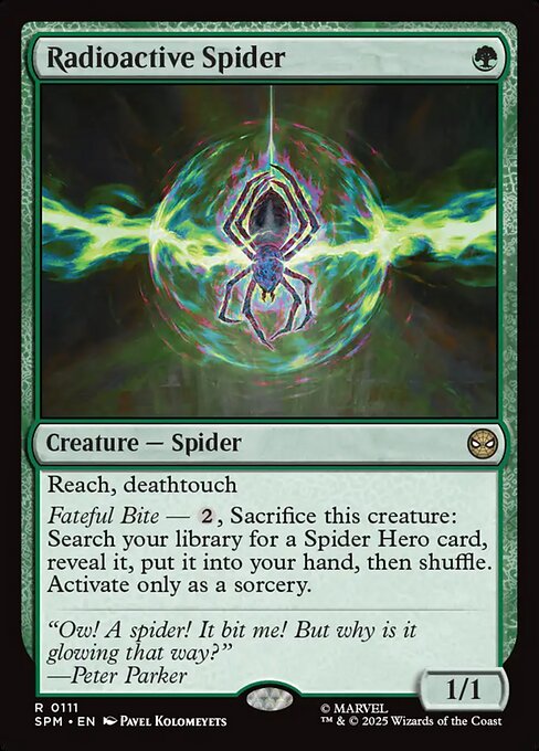 Magic the Gathering Card - Radioactive Spider - MTG Circle