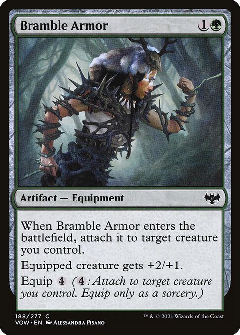 Magic the Gathering Card - Bramble Armor - MTG Circle