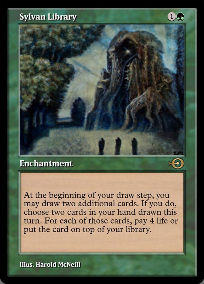 Magic the Gathering Card - Sylvan Library - MTG Circle