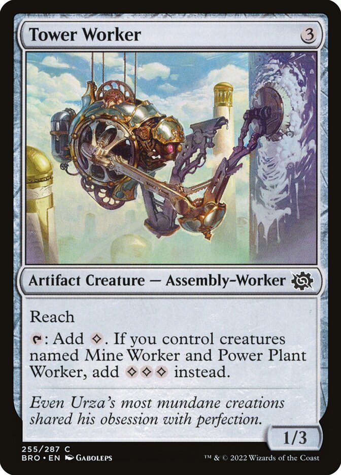 Magic the Gathering Card - Tower Worker - MTG Circle