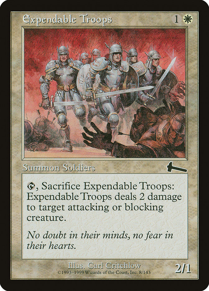 Magic the Gathering Card - Expendable Troops - MTG Circle