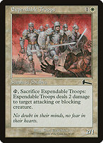 Magic the Gathering Card - Expendable Troops - MTG Circle