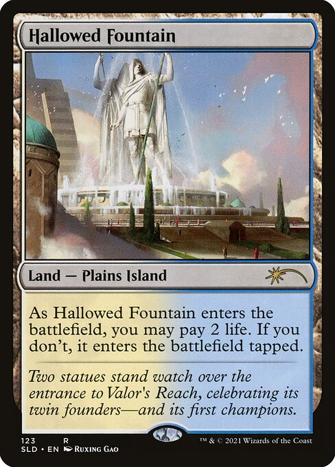 Magic the Gathering Card - Hallowed Fountain - MTG Circle