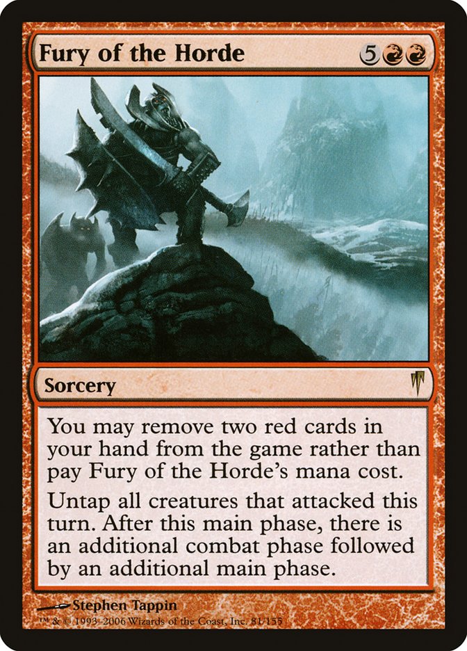 Magic the Gathering Card - Fury of the Horde - MTG Circle