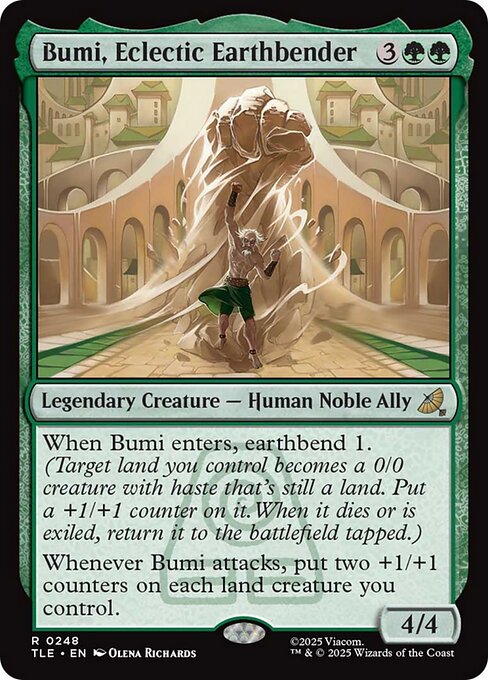 Magic the Gathering Card - Bumi, Eclectic Earthbender - MTG Circle