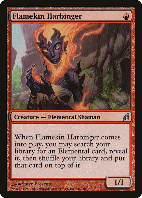 Magic the Gathering Card - Flamekin Harbinger - MTG Circle