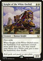 Magic the Gathering Card - Knight of the White Orchid - MTG Circle