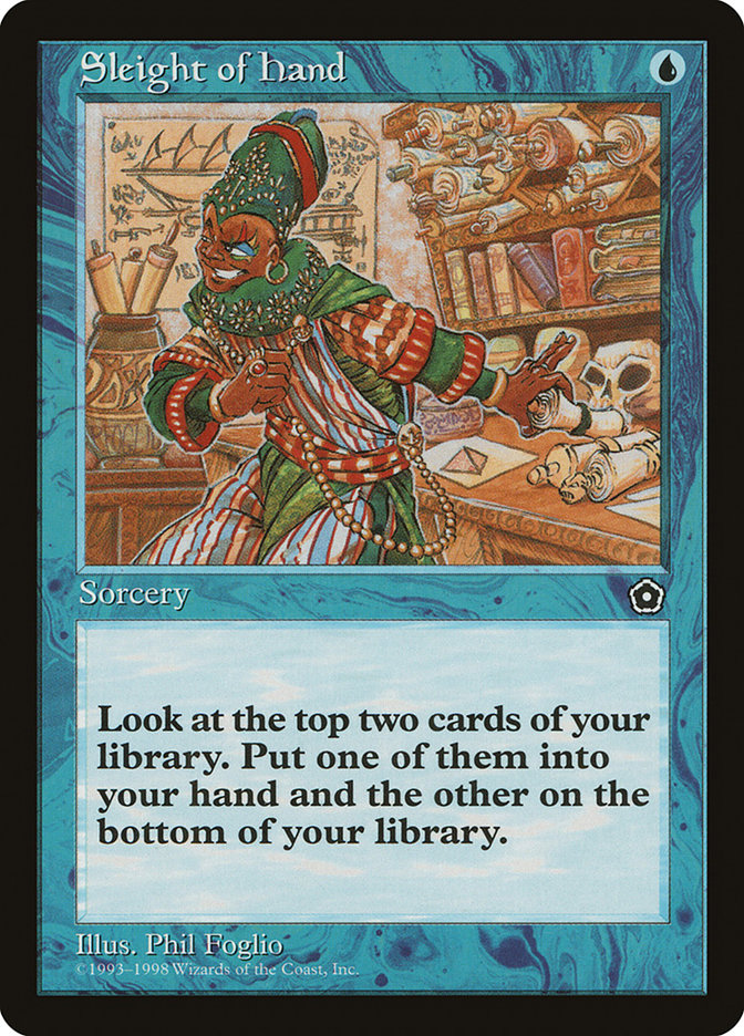 Magic the Gathering Card - Sleight of Hand - MTG Circle