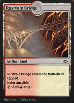 Magic the Gathering Card - Rustvale Bridge - MTG Circle