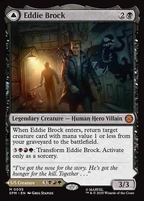 Magic the Gathering Card - Eddie Brock - MTG Circle