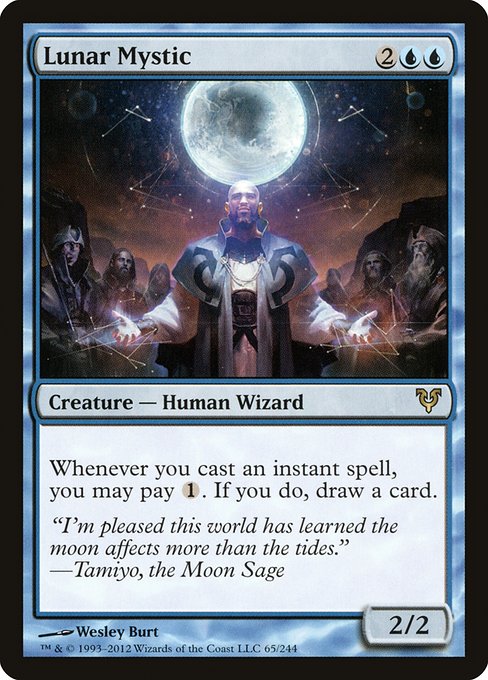 Magic the Gathering Card - Lunar Mystic - MTG Circle