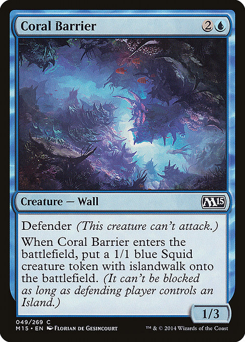 Magic the Gathering Card - Coral Barrier - MTG Circle